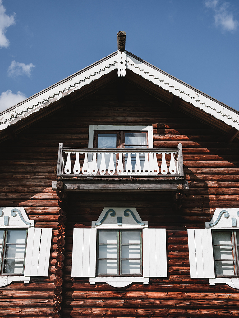 Karelisches Haus Frontalansicht
